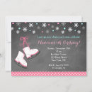 Search for ice skating birthday invitations Snowflake