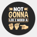 Search for asl teacher stickers Language