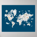 Search for animal world map posters Fun