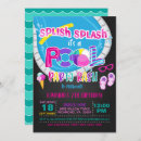 Search for pool birthday invitations For kids