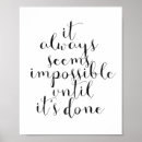 Search for done posters Quote