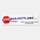 Search for bailouts bumper stickers Government