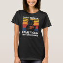 Search for black violin tshirts Cat