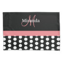 Search for black white polka dots pillowcases Girly