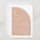 Search for modern 1st birthday invitations Blush