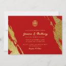 Search for chinese calligraphy happiness postcards Red and gold