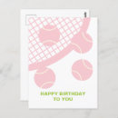 Search for tennis racket birthday cards Player