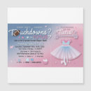 Search for tutus or touchdowns invitations Party