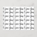 Search for girlfriend postcards Typography