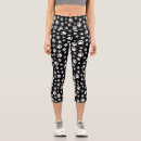 Search for black cat paw prints leggings Black and white