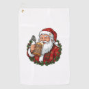 Search for santa claus golf towels Christmass