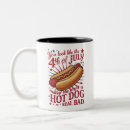 Search for funny hot dog mugs Usa