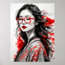 Search for asian posters Black and white