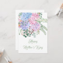 Search for purple mothers day cards Hydrangea