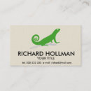 Search for lizard business cards Green