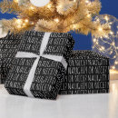 Search for naughty or nice wrapping paper Typography