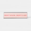 Search for funny name plates Sarcastic