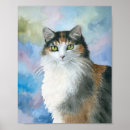 Search for calico cat posters Watercolor