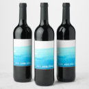 Search for blue striped wine labels Watercolor