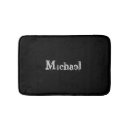 Search for modern black and white bath mats Typography