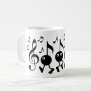 Search for music cartoon mugs Black