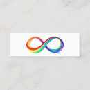 Search for infinity symbol business cards Rainbow