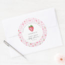 Search for strawberry thank you stickers Baby shower