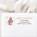 Search for snowflake birthday return address labels Winter