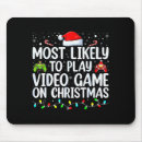 Search for video game mousepads Santa