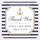 Search for nautical baby shower thank you stickers Stripes