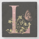 Search for pink letters coasters Glitter