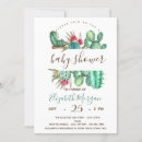 Search for watercolor cactus baby shower invitations Cacti