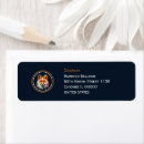 Search for red initial return address labels Black