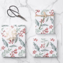 Search for hand painted christmas wrapping paper Red and green