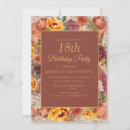Search for floral 18th birthday invitations Elegant