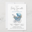 Search for stroller baby boy shower invitations Cute