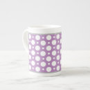 Search for purple polka dots mugs White
