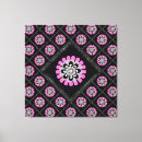 Search for black and white floral canvas prints Graphic