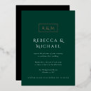 Search for elegant emerald green and gold wedding invitations Formal