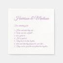 Search for lavender wedding napkins Script