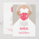 Search for here comes the bride invitations Grey