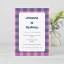 Search for plaid wedding invitations Colourful