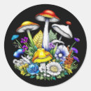 Search for mushroom illustration stickers Magical