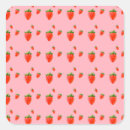 Search for red pattern stickers Strawberry