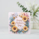 Search for sunflower mothers day cards Botanical