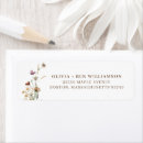 Search for flower design return address labels Wildflower