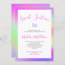 Search for multi photo birthday invitations Rainbow