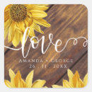 Search for fall rustic wedding stickers Sunflower