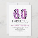Search for purple 60th birthday invitations 60 years old sixty
