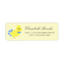 Search for baby chick return address labels Blue